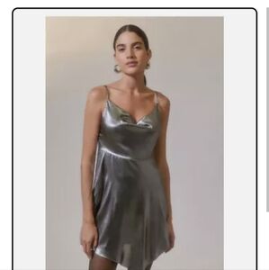 Urban Outfitters Metallic Slip Dress